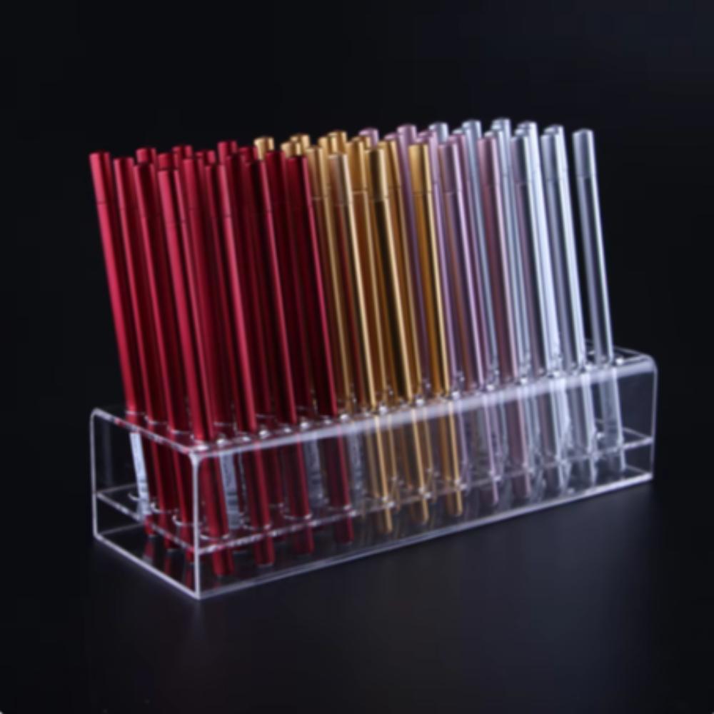 12/24/36/48 Holes Eyebrow Brush Storage Bracket Stationery Display Stand Eyelash Planting