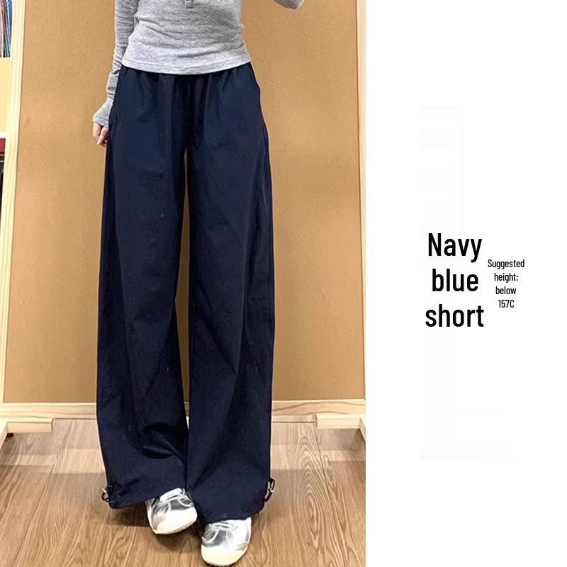 

Women s American Style Wide Leg Quick Dry Black Pants - Spring/Summer Casual Outdoor Pants Large