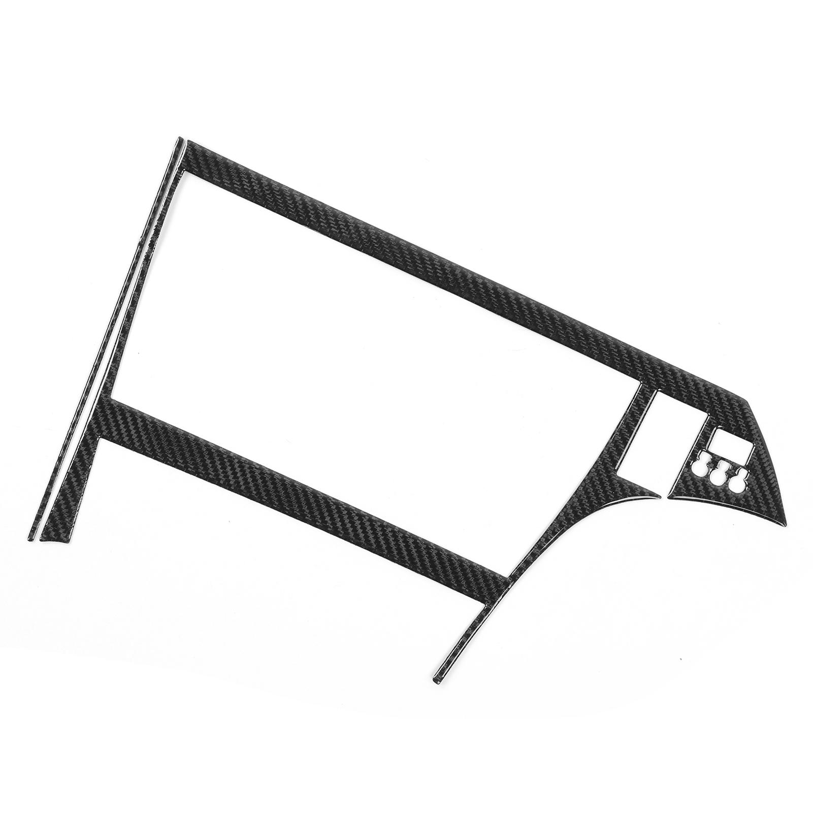 

2 шт. Рамка-крышка панели дисплея GPS из углеродного волокна, надежно устанавливающаяся, подходит для Prius 2012–2015 RHD