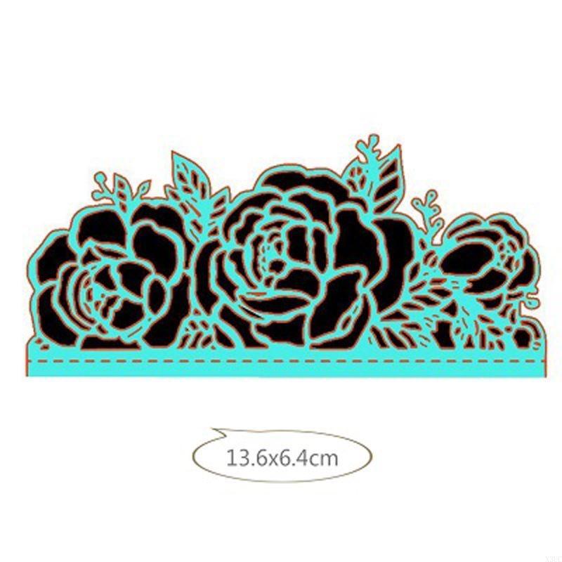 Rose Einladung Metall-Stanzschablonen Schablone DIY Scrapbooking Album Stempel Papier X3UC