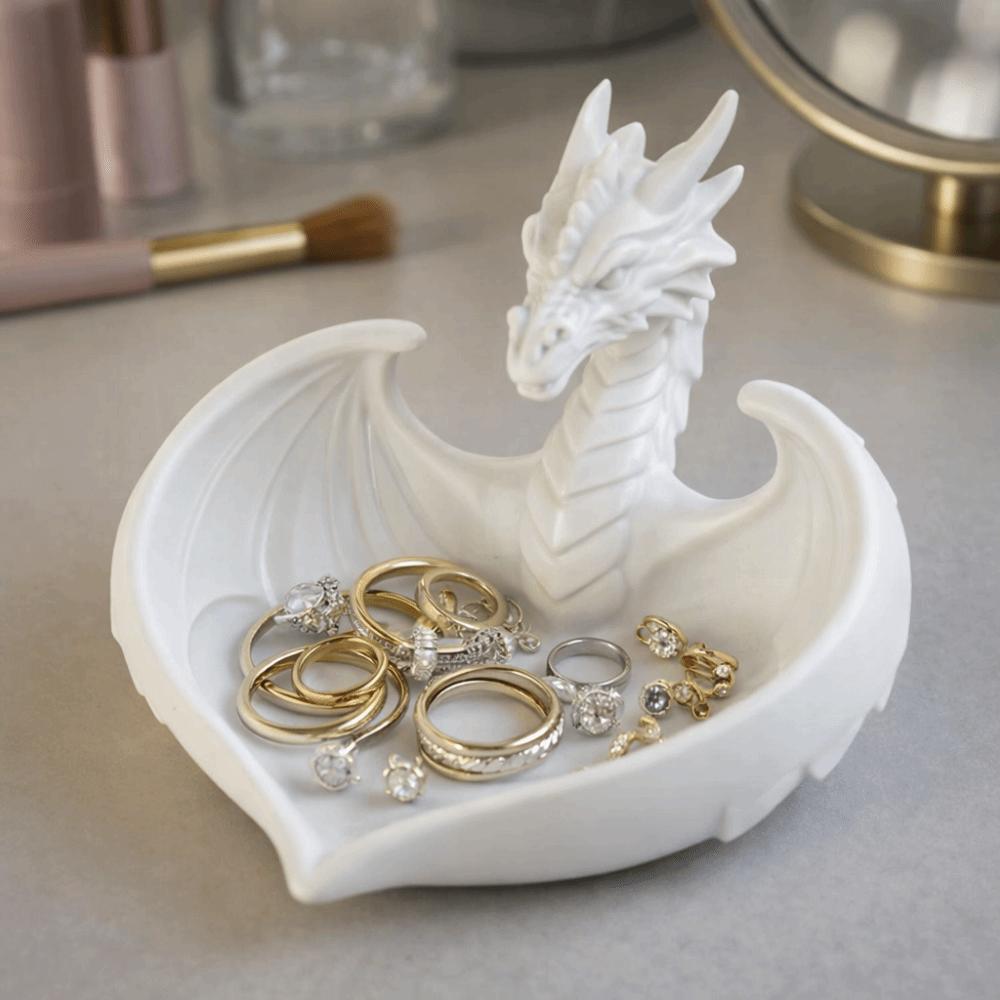 Dragon Shape Jewelry Storage Tray INS Ring Display Plates Mini Key Tray Desktop Ornaments