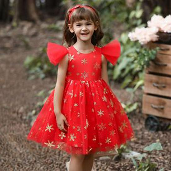 Girls' Formal Princess Dress with Train – Wedding, Runway, Piano Performance, Puffy Skirt
