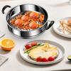 316 Stainless Steel Steamer Basket Kitchen Cooking Tool with Double Ear Steam Rack Safe Material Generic Drain Basket