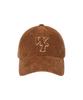 WACKY WILLY Typographic Slim Fit Corduroy Ball Cap Brown