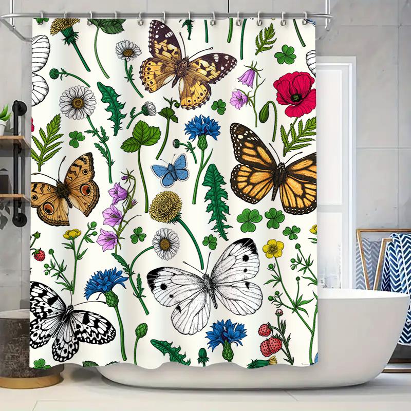 

Luxury Initials Metal Name Lettering Custom Bathroom Shower Curtain Rose Gold Color Decoration For Home Decor W60H190(CM)-1 Pcs