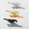 3D Metal Car Sticker Mustang Style Body Trunk Decoration Decal For Ford Focus ST Mk2 Mk3 Mk7 Fiesta Ranger Kuga F150 Valve Cap GMSBD1