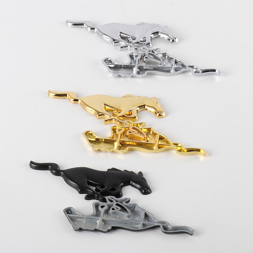 3D Metal Car Sticker Mustang Style Body Trunk Decoration Decal For Ford Focus ST Mk2 Mk3 Mk7 Fiesta Ranger Kuga F150 Valve Cap GMSBD1