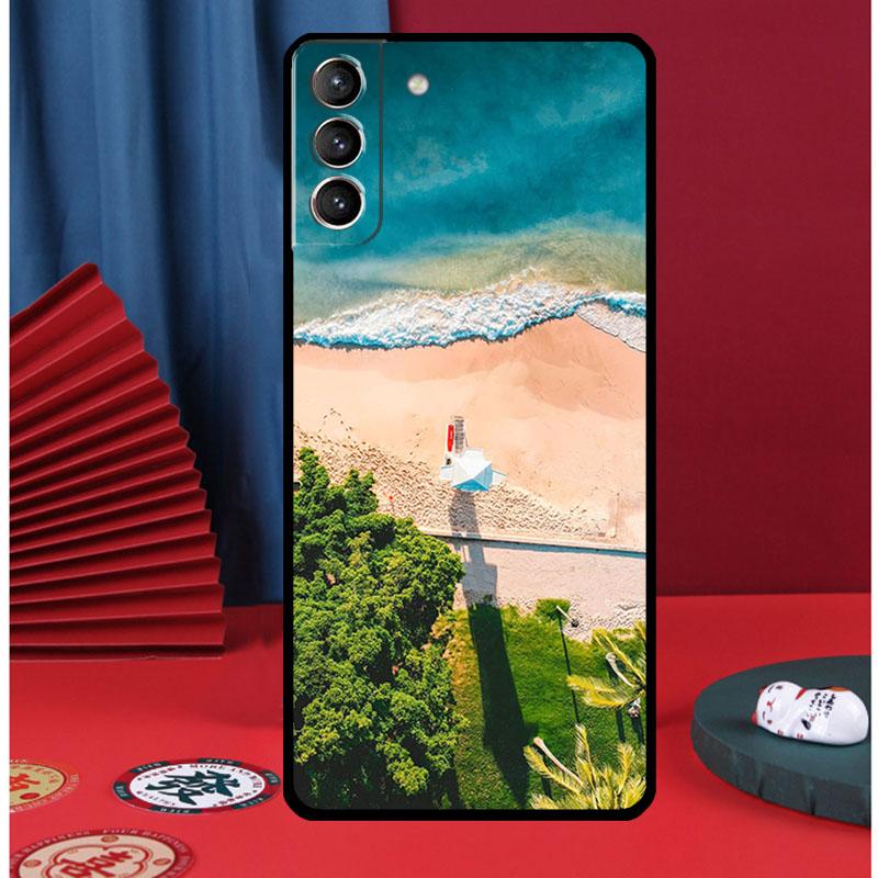 

Летние пляжные волны Чехол для телефона Для Samsung Galaxy S25 S24 Ultra S9 S10 S20 S21 S22 S23 Plus S24 FE Задняя крышка Galaxy S9 Plus
