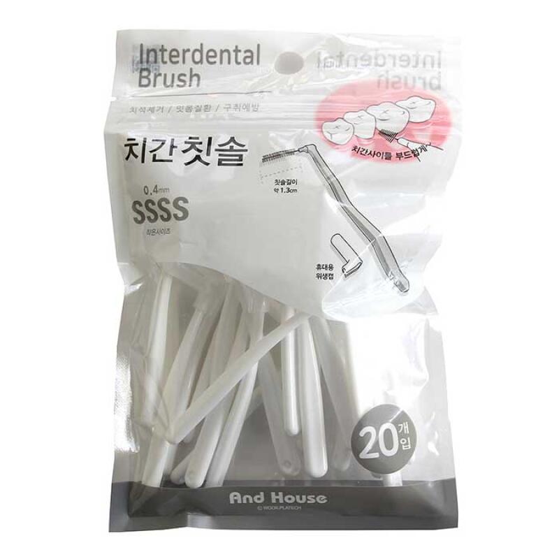 Everyday Interdental Brush L-Type SSSS 0.4mm 20-Pack CH810