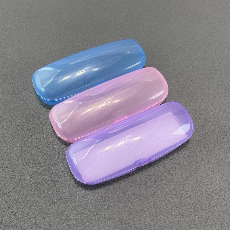 Plastic Glasses Protective Case Universal Size Portable Hard Eyeglasses Box Fit Most Sunglasses Reading Glasses for Commute Hiking