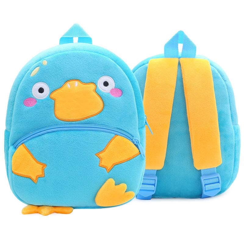 Boys Girls Backpack Cute Animal Big Mouth Dinosaur Children Plush Backpack Kindergarten School Bag