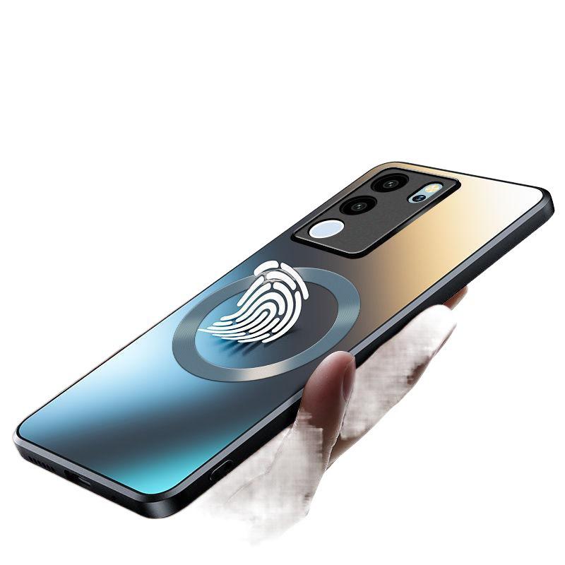 Vivo S17 Pro Magnetic Frosted Protective Phone Case - Advanced Full Coverage Anti-Fall Hard Shell 5G.