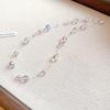 Elegant Geometric Glass Beaded Necklace – Versatile Clavicle Chain for Women