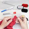 Sewing Needle Kit Compact Case Big Eye Steel Needles Thimbles Threader Set for Hand Sewing Beginners Professionals Travel Home