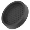 Rund Silikon Kaffetampermatta Mjuk Värmebeständig Bärbar Kaffetamperdyna för Hem Svart
