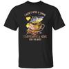 I Caffeinate and Hope Coffee Cup Unisex Shirt Gift Black Navy Dark Heather