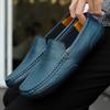 Broken size breathable casual leather shoes soft leather soft sole Doudou shoes overfitting lazy shoes