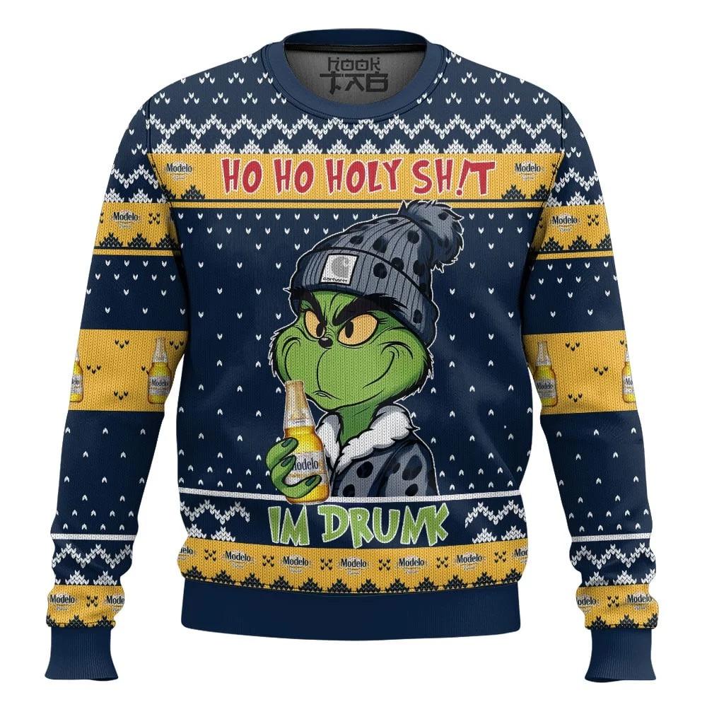 

Fashion Men Women s Christmas Cartoon Green Fur Monster Print Pullover Cartoon Casual Sweatshirt Kids Pullover Top 100