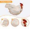 Realistic Hen Model Teaching Props Sculpture Artificial Farm Animal Chicken Simulation Model for Home Easter Party Yard Store