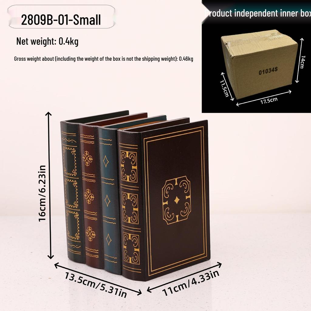 European Retro Decorative Book Props - Fake Book Storage & Office Ornaments