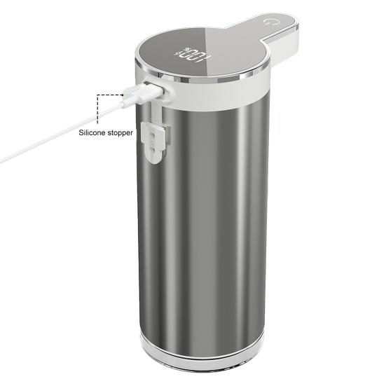 Touchless Automatic Soap Dispenser 4-Level Adjustable Rechargeable Sensor Pump Stainless Steel Bathroom Liquid Soap Dispenser