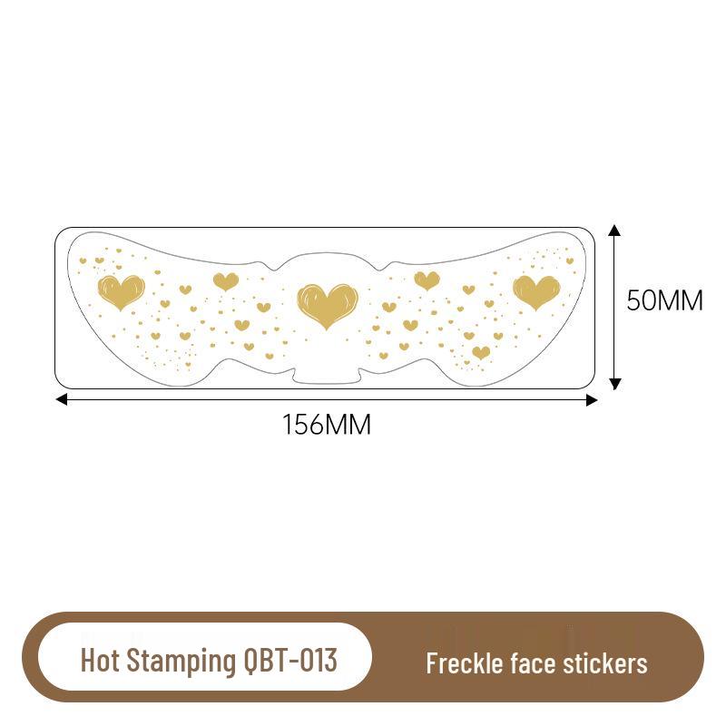 Gold & Silver Glitter Waterproof Christmas Freckle Tattoo Stickers for Party Makeup