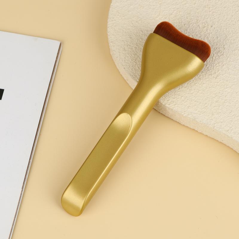 Kontürleme Bronzlaştırma Likit Fondöten Krem Allık İçin Dil Şekilli Makyaj Fırçaları Yumuşak Kıllı Çok Amaçlı Makyaj Aleti Günlük Kullanım İçin