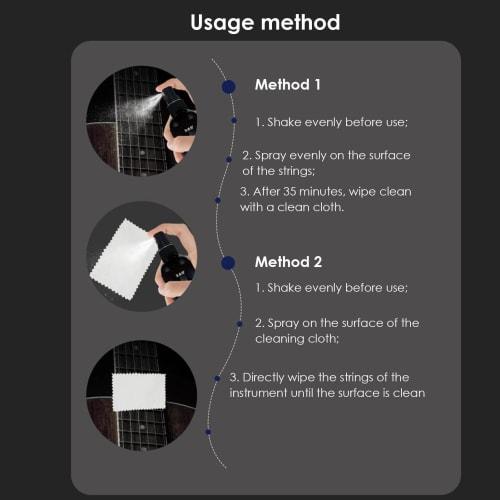 Guitar Polish Cleaner, 100ml Guitar Care & Maintenance Cleaner, Fingerboard String Oil, String Rust Remover Pen, Cleaning Tool, Decontamination Mainte