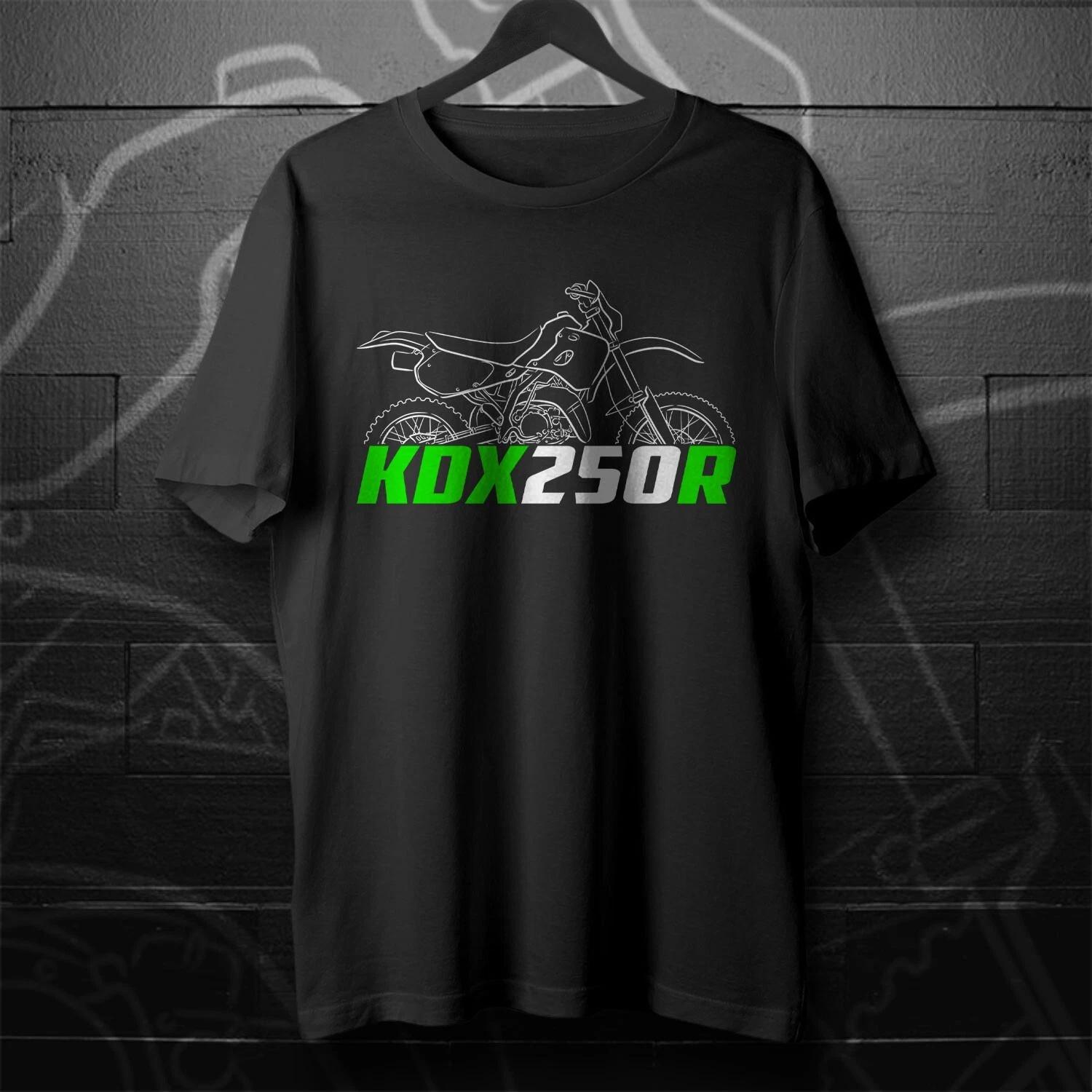 Black men s and women s T-shirt For Kawasaki KDX250R 1991-1995- Motorcycle XXXXL