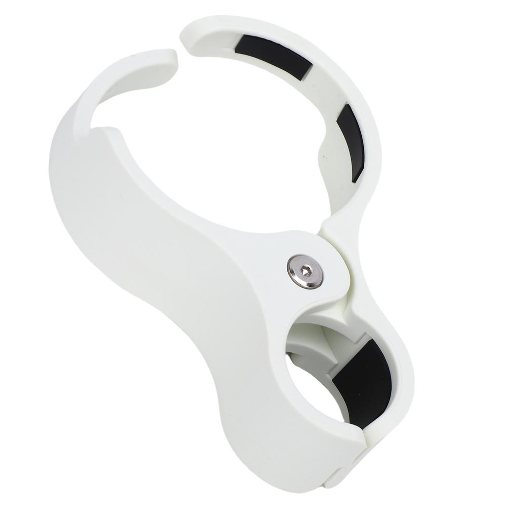 Folding Bike Cup Holder Nylon Anti Slip Quick Release Bike Water Bottle Holder Rack for Cycling White