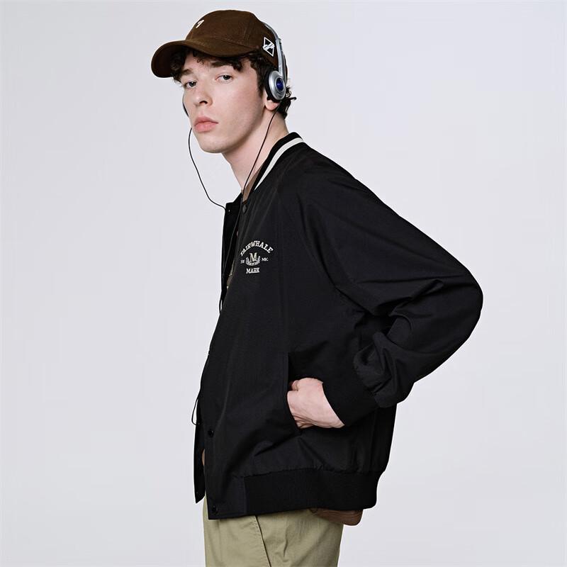 Mark Fairwhale Herren Lässige Winddichte Baseballjacke