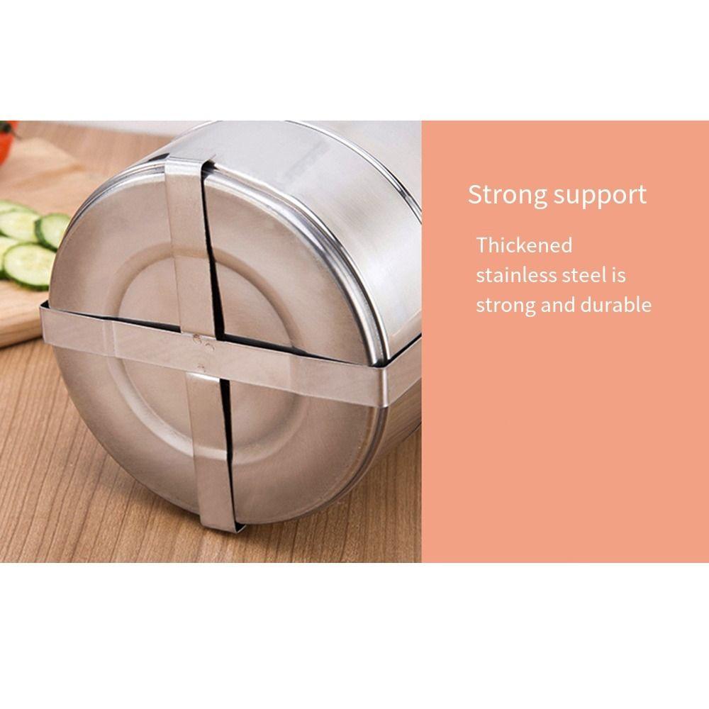 Thermal Compartment Insulated Food Container Stackable Keep Warm Cylinder Food Warmer  Dining Out