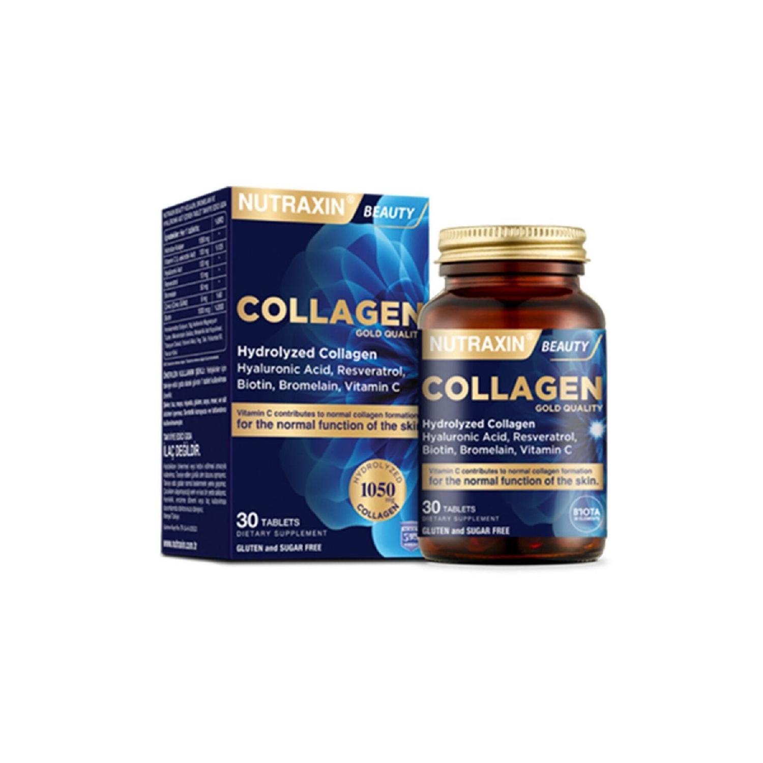 

Beauty Collagen Gold Quality 30 Tablets Hydrolyized Collagen 1 Chassis Collagen