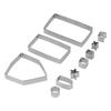 10Pcs/Set Stainless Steel Cookies Mold Cutter Set DIY Christmas House Mold Baking Tool