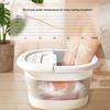 Faltbarer Fußbadeeimer Massage Fußwascheimer für Zuhause Freizeit Gesundheitseimer Kinder Fußbad Becken Tragbares Fußbad Fußwanne