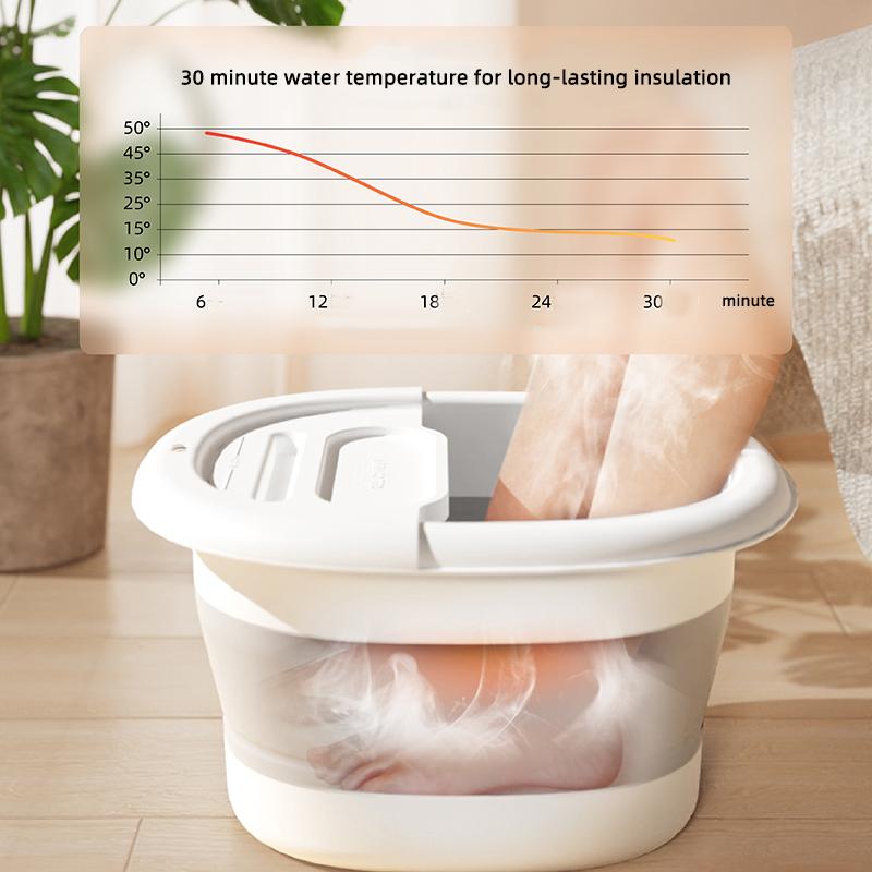 Faltbarer Fußbadeeimer Massage Fußwascheimer für Zuhause Freizeit Gesundheitseimer Kinder Fußbad Becken Tragbares Fußbad Fußwanne