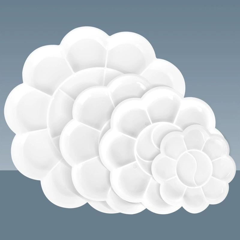 Plum Blossom Shape Painting Palette Paint Tray Office School Art Supplies Essential for Painting Enthusiasts Reusable TMZ