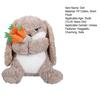 Easter Plush Bunny Toy Soft Stuffed Animal with Long Ears & Sweet Expression Safe PP Cotton Fill Cuddly Companion for Kids