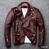 New Spring and Autumn Locomotive Men's PU Leather Jacket Regular Slim-fit Large Size Men's Leather Jacket European Station