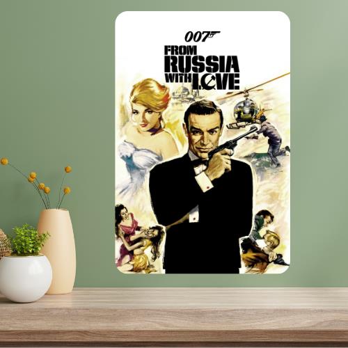 From Russia with Love Classic Movie Metal Poster Sign 20x30cm(7.8x11.8inch)