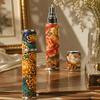 Portable Floral Leather Spray Bottle Refillable Empty Atomizer Elegant 10ml Perfume Bottle Home