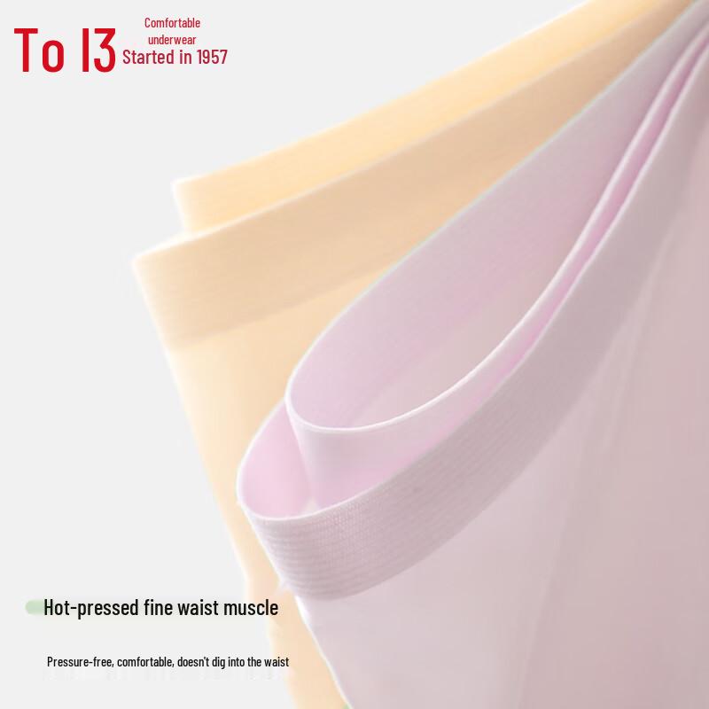 Hongdou Women's Seamless Ice Silk Antibacterial Underwear 4-Pack