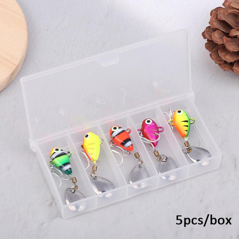 

1/5 шт. Хвостовые блесны 8 г 4,6 см Металлические мини-вибы с ложкой Рыболовная приманка Снасть Вертушка-воблер Вибрация Вертушка Тонущая приманка