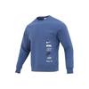 Letter Logo Fleece-Lined Sports Casual Crewneck Sweatshirt for Men