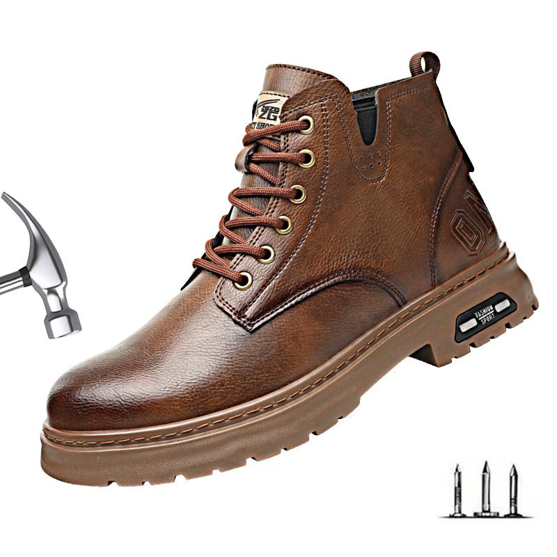 Waterproof Safety Boots Men Steel Toe
