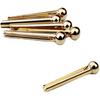Guyker Guitar Bridge Pins, Pure Brass Pins Endpin for 6 Strings Folk Acoustic Guitar Nail Pegs Fixed Cone Replacement Parts High Craftsmanship 1 Set