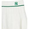 New MLB New York Yankees Casual Short Skirts Women's Cream White 3FSKV0343-50CRS