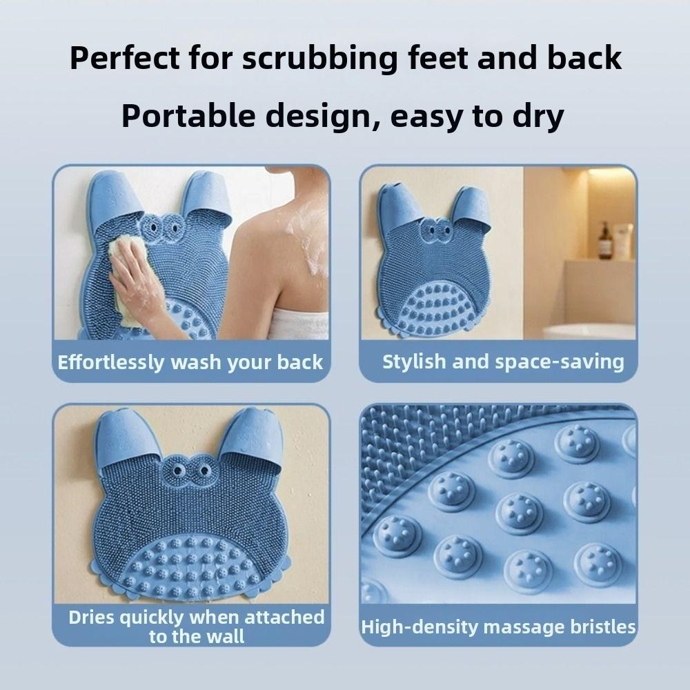 Crab Shape Shower Foot Scrubber Mat Cartoon Magnet Bead Massage Shower Pad Comfortable Creative Non-slip Bath Rug