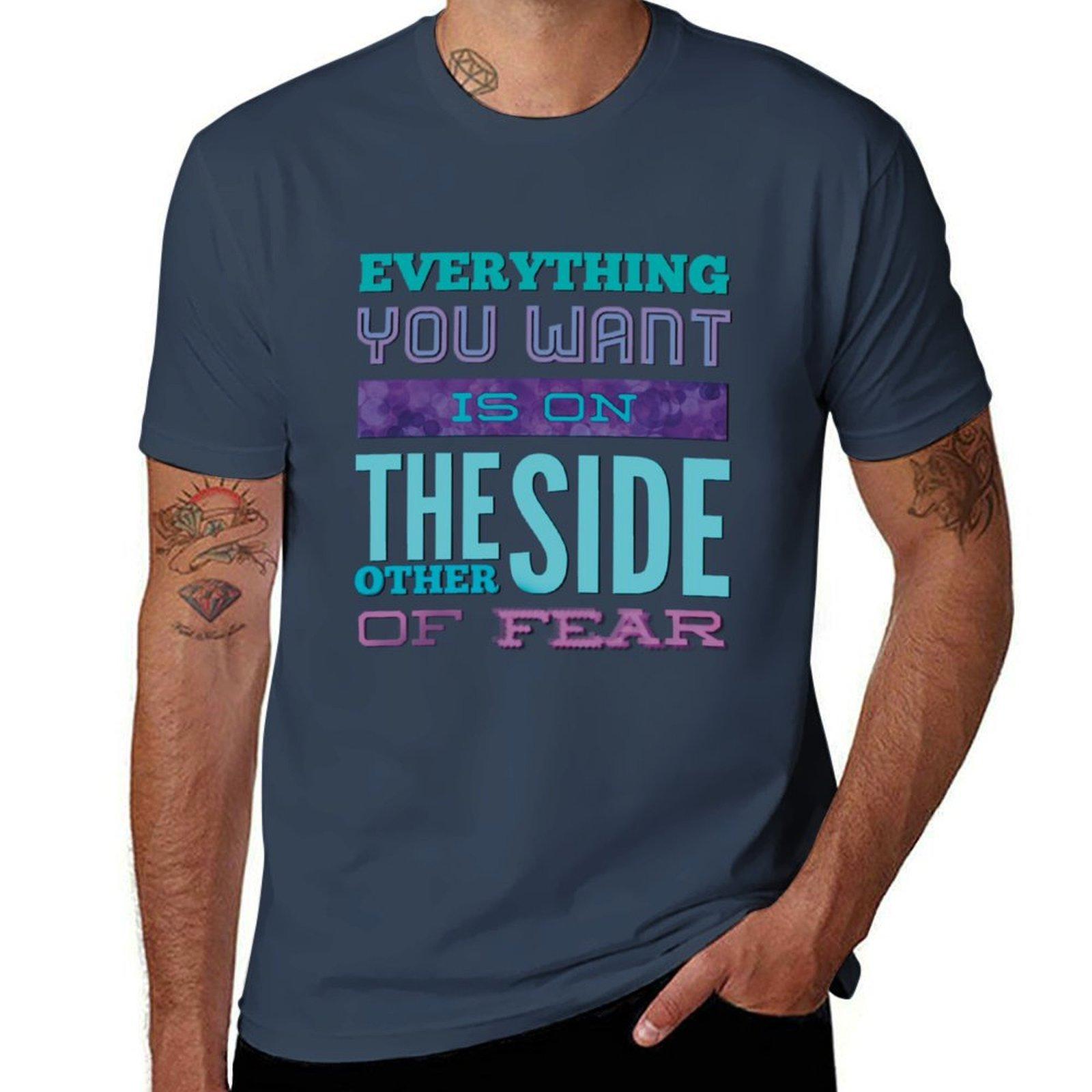 in You of Want purple The teal is Fear lavender Side aqua Everything Other on TShirt Basic Regular Fit Casual TShirt S