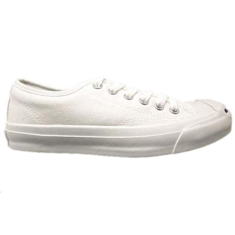 Converse Jack Purcell Open Smile Trendy Casual Durable Low-top Canvas Shoes Unisex White